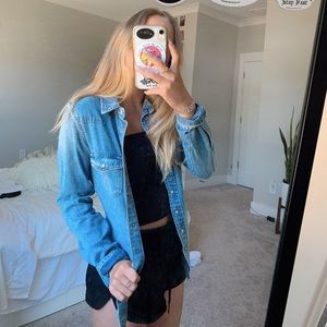 H&M COTTON BUTTON UP/JEAN JACKET